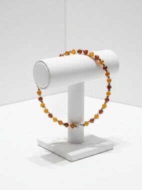 Natural Spessartine Garnet Bracelet in Karen Hill Tribe Fine Silver